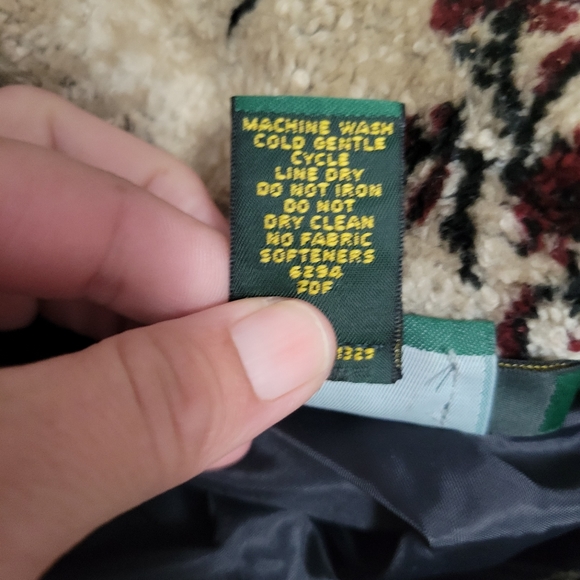 Vintage Cabelas Tan Floral Teddy Fleece Jacket Size Medium - Picture 6 of 6